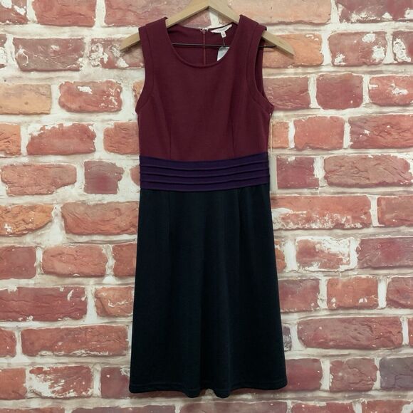 41 Hawthorn Stitch Fix Dita Dress Women's Small Multicolor Colorblock Ponte - Picture 2 of 11